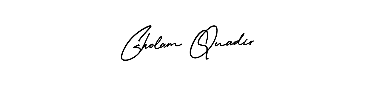 It looks lik you need a new signature style for name Gholam Quadir. Design unique handwritten (AmerikaSignatureDemo-Regular) signature with our free signature maker in just a few clicks. Gholam Quadir signature style 3 images and pictures png