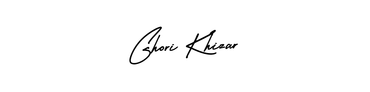 Design your own signature with our free online signature maker. With this signature software, you can create a handwritten (AmerikaSignatureDemo-Regular) signature for name Ghori Khizar. Ghori Khizar signature style 3 images and pictures png