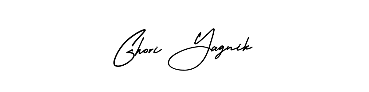 Ghori Yagnik stylish signature style. Best Handwritten Sign (AmerikaSignatureDemo-Regular) for my name. Handwritten Signature Collection Ideas for my name Ghori Yagnik. Ghori Yagnik signature style 3 images and pictures png