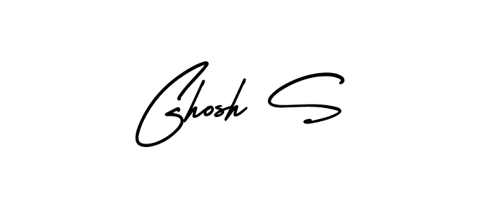 Ghosh S stylish signature style. Best Handwritten Sign (AmerikaSignatureDemo-Regular) for my name. Handwritten Signature Collection Ideas for my name Ghosh S. Ghosh S signature style 3 images and pictures png