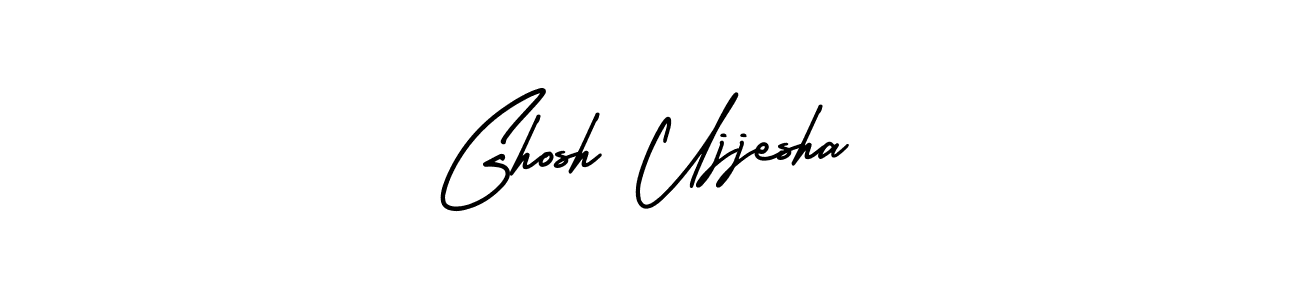 Create a beautiful signature design for name Ghosh Ujjesha. With this signature (AmerikaSignatureDemo-Regular) fonts, you can make a handwritten signature for free. Ghosh Ujjesha signature style 3 images and pictures png