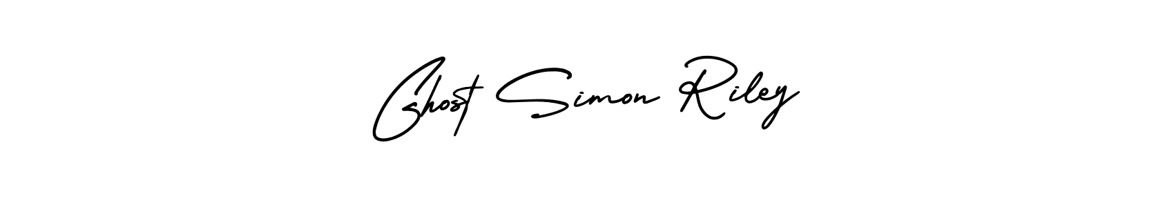 The best way (AmerikaSignatureDemo-Regular) to make a short signature is to pick only two or three words in your name. The name Ghost Simon Riley include a total of six letters. For converting this name. Ghost Simon Riley signature style 3 images and pictures png
