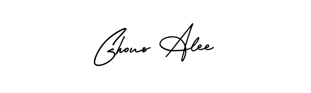 It looks lik you need a new signature style for name Ghous Alee. Design unique handwritten (AmerikaSignatureDemo-Regular) signature with our free signature maker in just a few clicks. Ghous Alee signature style 3 images and pictures png