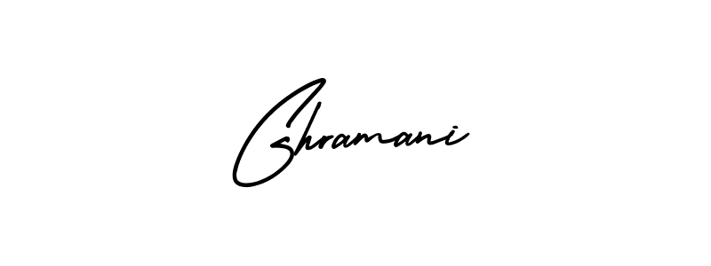 Also You can easily find your signature by using the search form. We will create Ghramani name handwritten signature images for you free of cost using AmerikaSignatureDemo-Regular sign style. Ghramani signature style 3 images and pictures png