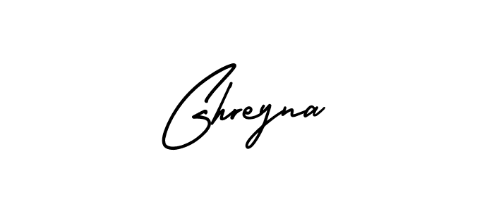 AmerikaSignatureDemo-Regular is a professional signature style that is perfect for those who want to add a touch of class to their signature. It is also a great choice for those who want to make their signature more unique. Get Ghreyna name to fancy signature for free. Ghreyna signature style 3 images and pictures png