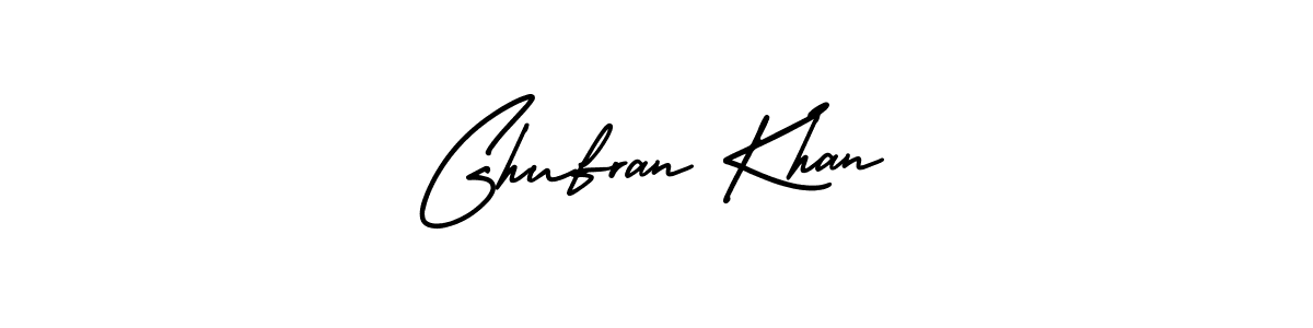 Make a beautiful signature design for name Ghufran Khan. With this signature (AmerikaSignatureDemo-Regular) style, you can create a handwritten signature for free. Ghufran Khan signature style 3 images and pictures png