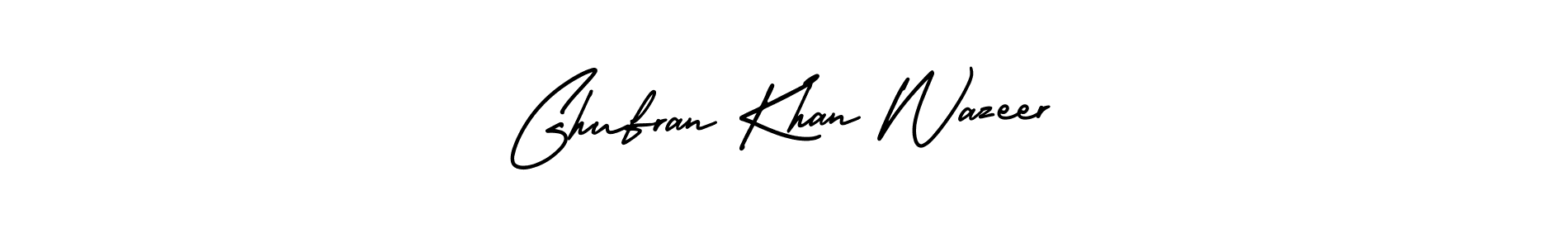 Make a beautiful signature design for name Ghufran Khan Wazeer. With this signature (AmerikaSignatureDemo-Regular) style, you can create a handwritten signature for free. Ghufran Khan Wazeer signature style 3 images and pictures png