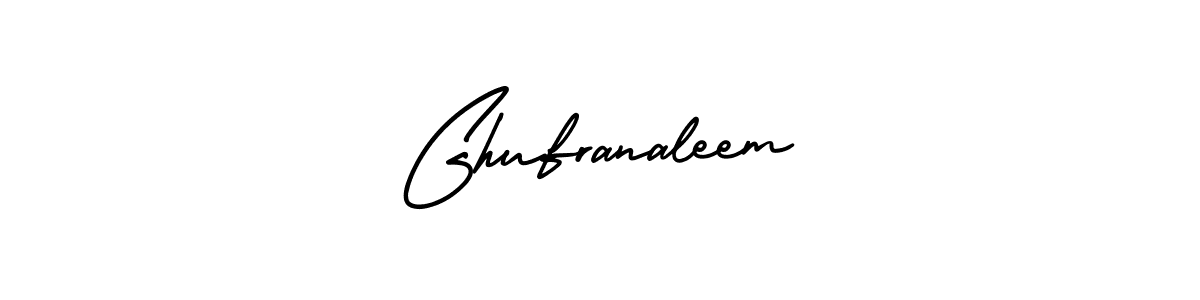Ghufranaleem stylish signature style. Best Handwritten Sign (AmerikaSignatureDemo-Regular) for my name. Handwritten Signature Collection Ideas for my name Ghufranaleem. Ghufranaleem signature style 3 images and pictures png