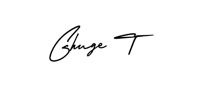 Similarly AmerikaSignatureDemo-Regular is the best handwritten signature design. Signature creator online .You can use it as an online autograph creator for name Ghuge T. Ghuge T signature style 3 images and pictures png