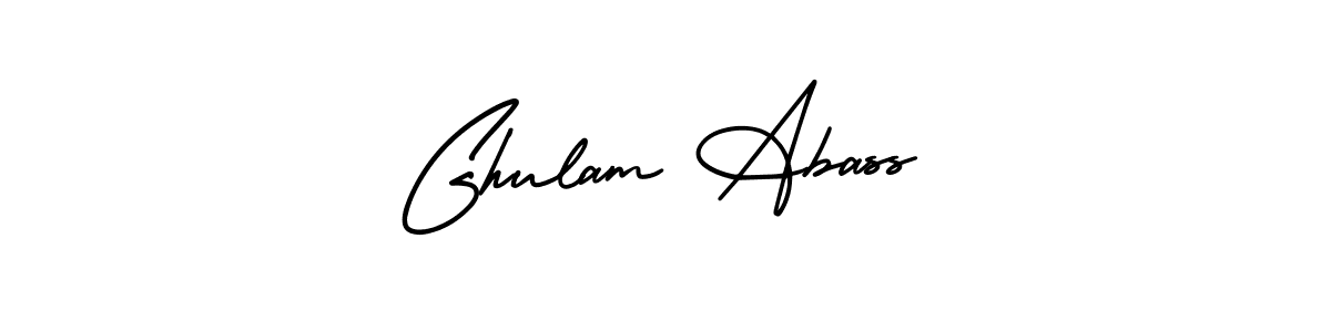 Make a beautiful signature design for name Ghulam Abass. With this signature (AmerikaSignatureDemo-Regular) style, you can create a handwritten signature for free. Ghulam Abass signature style 3 images and pictures png