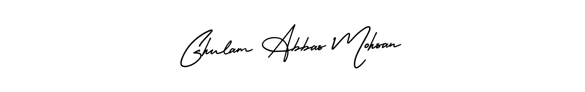 Design your own signature with our free online signature maker. With this signature software, you can create a handwritten (AmerikaSignatureDemo-Regular) signature for name Ghulam Abbas Mohsan. Ghulam Abbas Mohsan signature style 3 images and pictures png