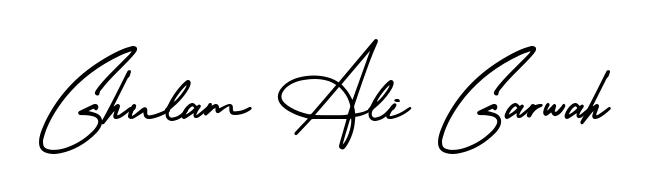 It looks like you need a new signature style for name Ghulam Ali Garwah. Design unique handwritten (AmerikaSignatureDemo-Regular) signature with our free signature maker in just a few clicks. Ghulam Ali Garwah signature style 3 images and pictures png