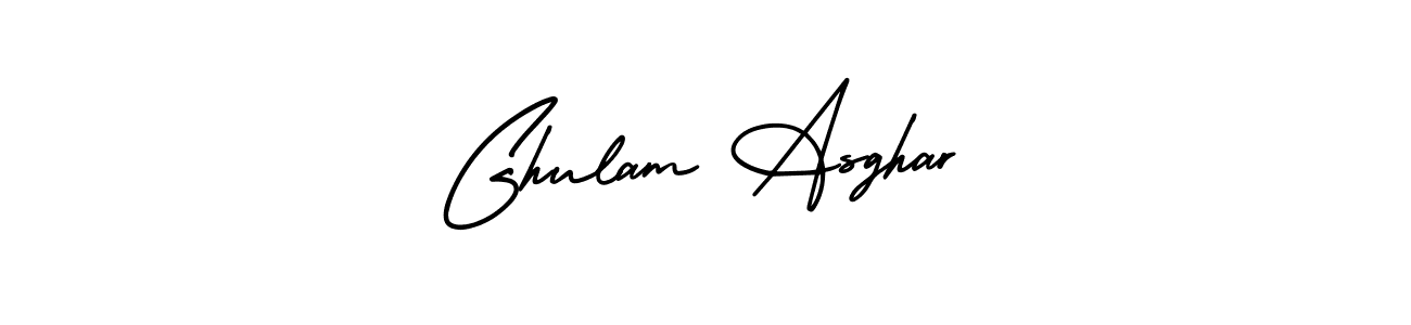 Make a beautiful signature design for name Ghulam Asghar. Use this online signature maker to create a handwritten signature for free. Ghulam Asghar signature style 3 images and pictures png