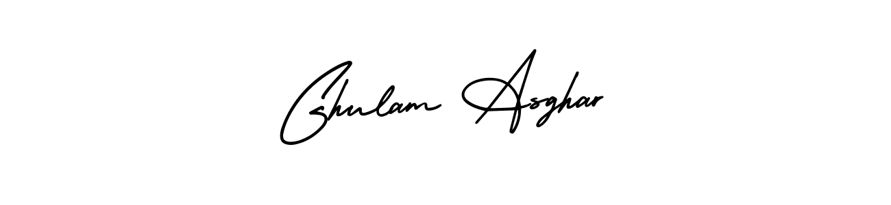 It looks lik you need a new signature style for name Ghulam Asghar. Design unique handwritten (AmerikaSignatureDemo-Regular) signature with our free signature maker in just a few clicks. Ghulam Asghar signature style 3 images and pictures png