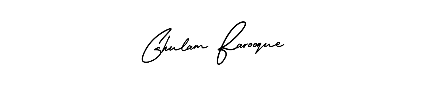 Ghulam Farooque stylish signature style. Best Handwritten Sign (AmerikaSignatureDemo-Regular) for my name. Handwritten Signature Collection Ideas for my name Ghulam Farooque. Ghulam Farooque signature style 3 images and pictures png