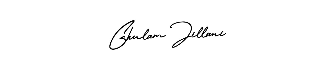 It looks lik you need a new signature style for name Ghulam Jillani. Design unique handwritten (AmerikaSignatureDemo-Regular) signature with our free signature maker in just a few clicks. Ghulam Jillani signature style 3 images and pictures png