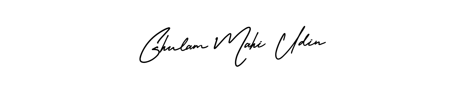 Also You can easily find your signature by using the search form. We will create Ghulam Mahi Udin name handwritten signature images for you free of cost using AmerikaSignatureDemo-Regular sign style. Ghulam Mahi Udin signature style 3 images and pictures png