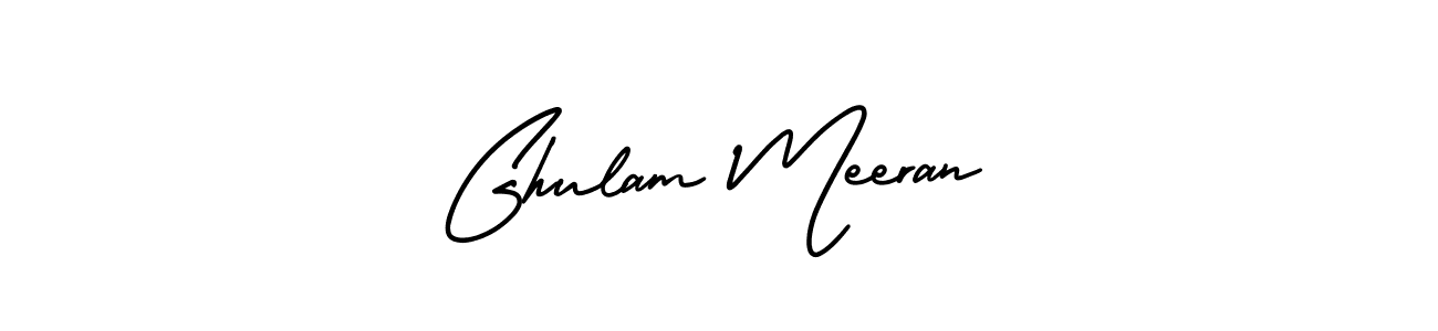 Also You can easily find your signature by using the search form. We will create Ghulam Meeran name handwritten signature images for you free of cost using AmerikaSignatureDemo-Regular sign style. Ghulam Meeran signature style 3 images and pictures png