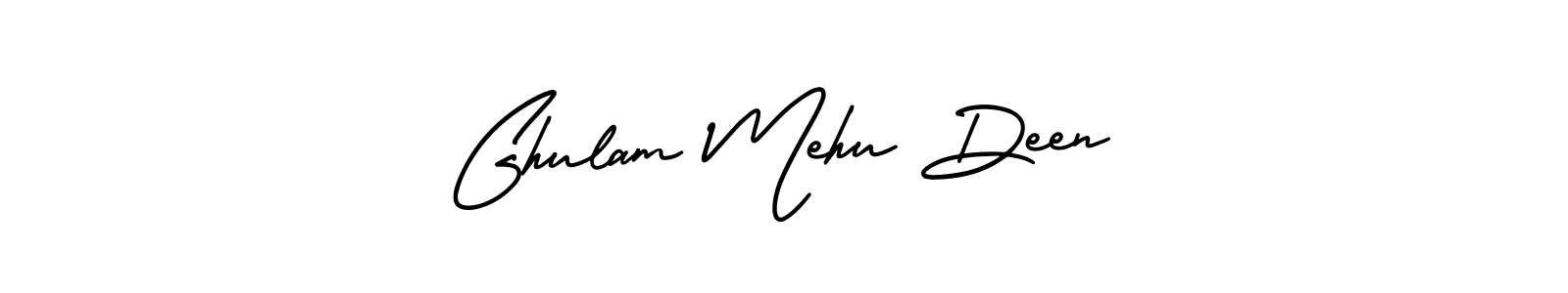 Create a beautiful signature design for name Ghulam Mehu Deen. With this signature (AmerikaSignatureDemo-Regular) fonts, you can make a handwritten signature for free. Ghulam Mehu Deen signature style 3 images and pictures png
