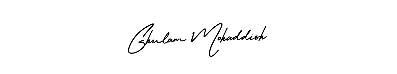 You can use this online signature creator to create a handwritten signature for the name Ghulam Mohaddish. This is the best online autograph maker. Ghulam Mohaddish signature style 3 images and pictures png