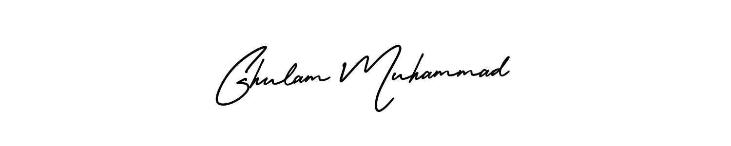 Use a signature maker to create a handwritten signature online. With this signature software, you can design (AmerikaSignatureDemo-Regular) your own signature for name Ghulam Muhammad. Ghulam Muhammad signature style 3 images and pictures png