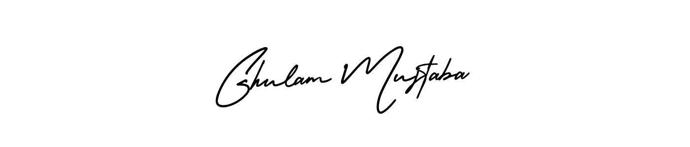 It looks lik you need a new signature style for name Ghulam Mujtaba. Design unique handwritten (AmerikaSignatureDemo-Regular) signature with our free signature maker in just a few clicks. Ghulam Mujtaba signature style 3 images and pictures png
