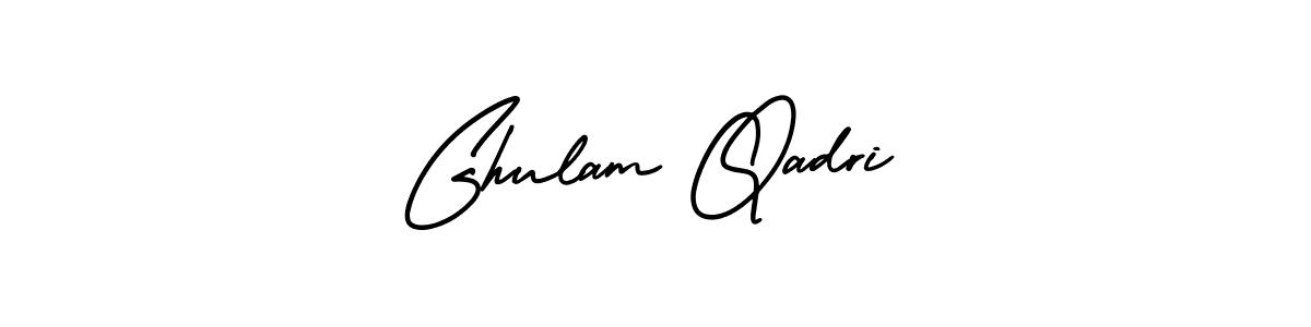 Design your own signature with our free online signature maker. With this signature software, you can create a handwritten (AmerikaSignatureDemo-Regular) signature for name Ghulam Qadri. Ghulam Qadri signature style 3 images and pictures png