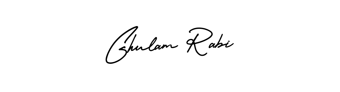 Also You can easily find your signature by using the search form. We will create Ghulam Rabi name handwritten signature images for you free of cost using AmerikaSignatureDemo-Regular sign style. Ghulam Rabi signature style 3 images and pictures png