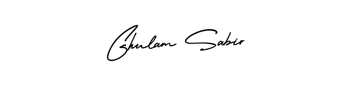 Also You can easily find your signature by using the search form. We will create Ghulam Sabir name handwritten signature images for you free of cost using AmerikaSignatureDemo-Regular sign style. Ghulam Sabir signature style 3 images and pictures png