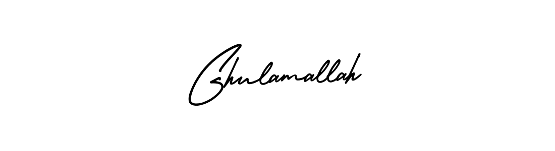 How to Draw Ghulamallah signature style? AmerikaSignatureDemo-Regular is a latest design signature styles for name Ghulamallah. Ghulamallah signature style 3 images and pictures png