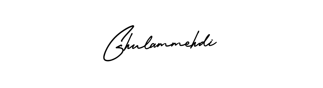 Similarly AmerikaSignatureDemo-Regular is the best handwritten signature design. Signature creator online .You can use it as an online autograph creator for name Ghulammehdi. Ghulammehdi signature style 3 images and pictures png