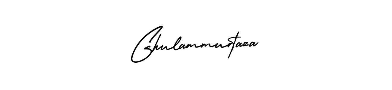 You should practise on your own different ways (AmerikaSignatureDemo-Regular) to write your name (Ghulammurtaza) in signature. don't let someone else do it for you. Ghulammurtaza signature style 3 images and pictures png