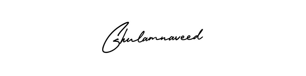 How to Draw Ghulamnaveed signature style? AmerikaSignatureDemo-Regular is a latest design signature styles for name Ghulamnaveed. Ghulamnaveed signature style 3 images and pictures png