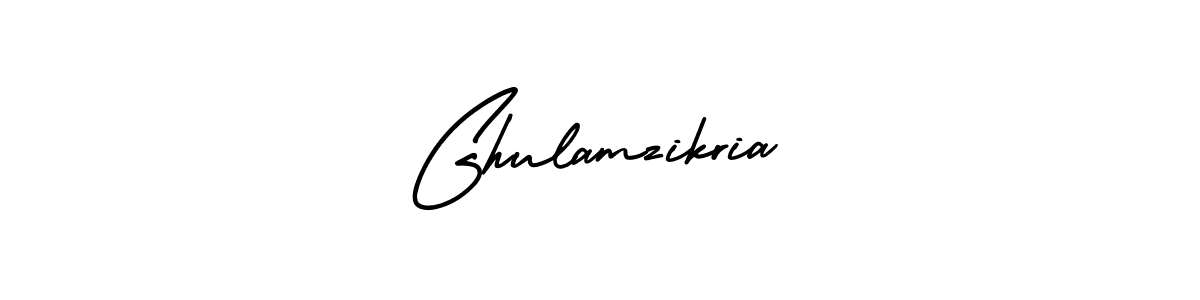 Design your own signature with our free online signature maker. With this signature software, you can create a handwritten (AmerikaSignatureDemo-Regular) signature for name Ghulamzikria. Ghulamzikria signature style 3 images and pictures png