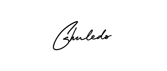 You should practise on your own different ways (AmerikaSignatureDemo-Regular) to write your name (Ghuleds) in signature. don't let someone else do it for you. Ghuleds signature style 3 images and pictures png