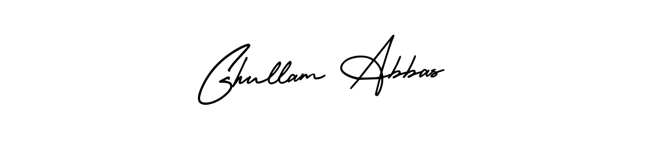 Create a beautiful signature design for name Ghullam Abbas. With this signature (AmerikaSignatureDemo-Regular) fonts, you can make a handwritten signature for free. Ghullam Abbas signature style 3 images and pictures png