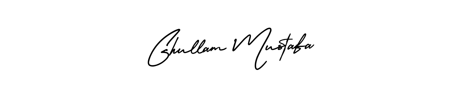 How to make Ghullam Mustafa signature? AmerikaSignatureDemo-Regular is a professional autograph style. Create handwritten signature for Ghullam Mustafa name. Ghullam Mustafa signature style 3 images and pictures png