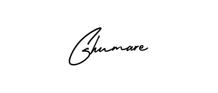 Design your own signature with our free online signature maker. With this signature software, you can create a handwritten (AmerikaSignatureDemo-Regular) signature for name Ghumare. Ghumare signature style 3 images and pictures png