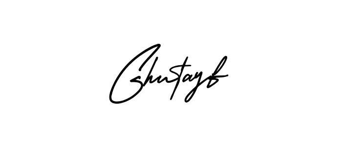 Make a beautiful signature design for name Ghutayf. Use this online signature maker to create a handwritten signature for free. Ghutayf signature style 3 images and pictures png