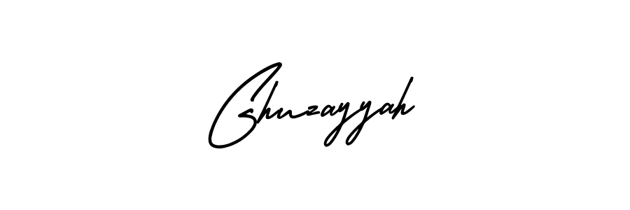 Ghuzayyah stylish signature style. Best Handwritten Sign (AmerikaSignatureDemo-Regular) for my name. Handwritten Signature Collection Ideas for my name Ghuzayyah. Ghuzayyah signature style 3 images and pictures png