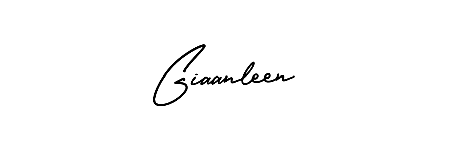Use a signature maker to create a handwritten signature online. With this signature software, you can design (AmerikaSignatureDemo-Regular) your own signature for name Giaanleen. Giaanleen signature style 3 images and pictures png