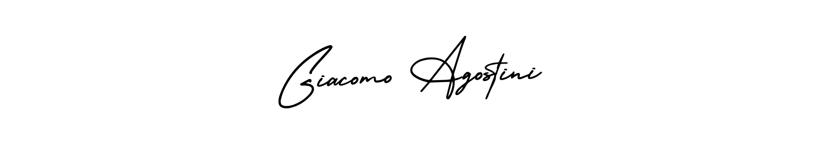How to make Giacomo Agostini name signature. Use AmerikaSignatureDemo-Regular style for creating short signs online. This is the latest handwritten sign. Giacomo Agostini signature style 3 images and pictures png