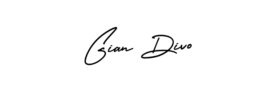 Design your own signature with our free online signature maker. With this signature software, you can create a handwritten (AmerikaSignatureDemo-Regular) signature for name Gian Divo. Gian Divo signature style 3 images and pictures png