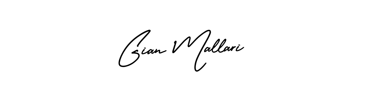 It looks lik you need a new signature style for name Gian Mallari. Design unique handwritten (AmerikaSignatureDemo-Regular) signature with our free signature maker in just a few clicks. Gian Mallari signature style 3 images and pictures png