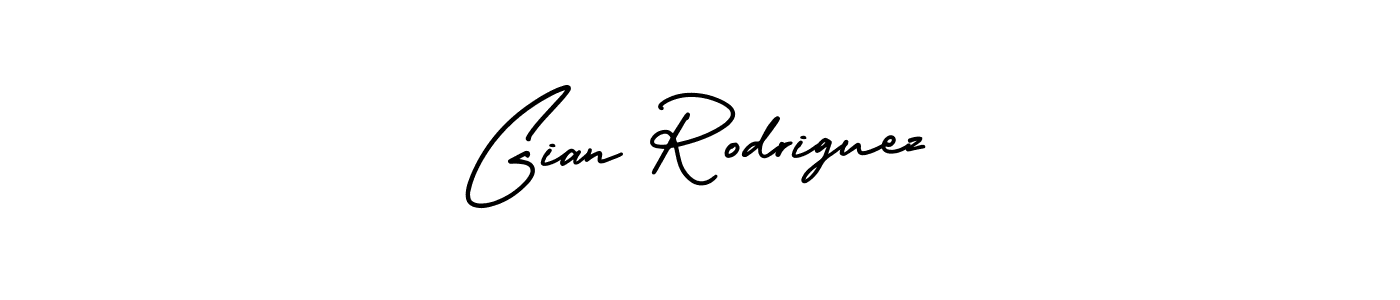 It looks lik you need a new signature style for name Gian Rodriguez. Design unique handwritten (AmerikaSignatureDemo-Regular) signature with our free signature maker in just a few clicks. Gian Rodriguez signature style 3 images and pictures png