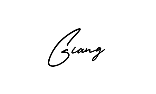 Giang stylish signature style. Best Handwritten Sign (AmerikaSignatureDemo-Regular) for my name. Handwritten Signature Collection Ideas for my name Giang. Giang signature style 3 images and pictures png