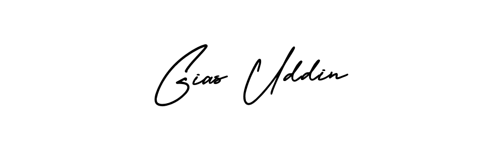 Make a beautiful signature design for name Gias Uddin. With this signature (AmerikaSignatureDemo-Regular) style, you can create a handwritten signature for free. Gias Uddin signature style 3 images and pictures png