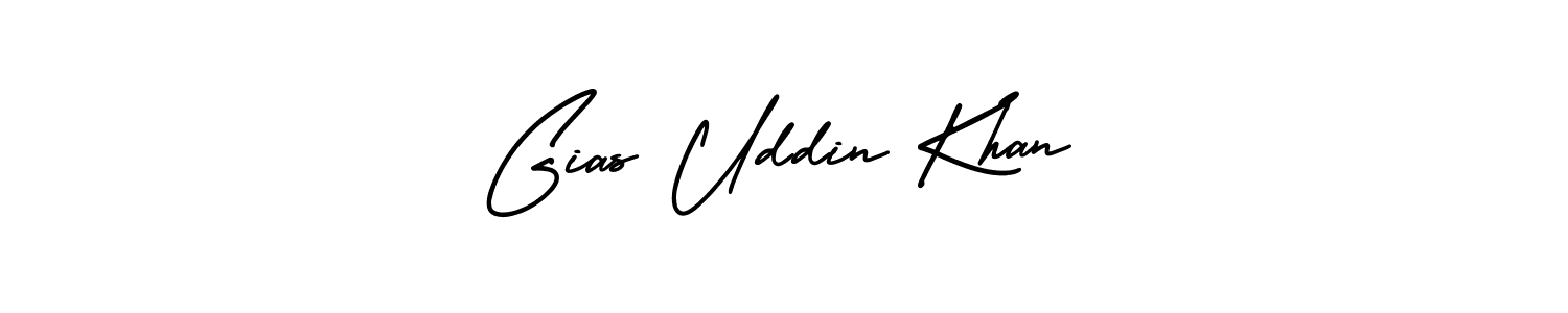 Make a beautiful signature design for name Gias Uddin Khan. With this signature (AmerikaSignatureDemo-Regular) style, you can create a handwritten signature for free. Gias Uddin Khan signature style 3 images and pictures png