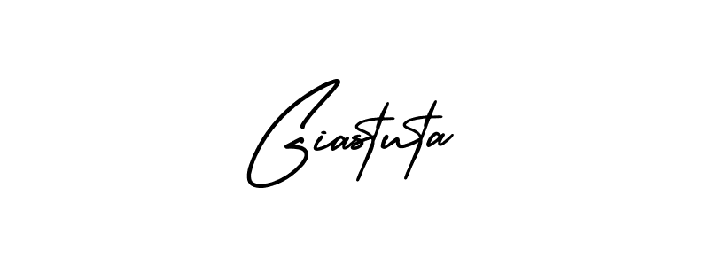 Use a signature maker to create a handwritten signature online. With this signature software, you can design (AmerikaSignatureDemo-Regular) your own signature for name Giastuta. Giastuta signature style 3 images and pictures png