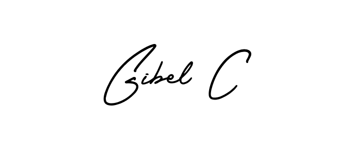 It looks lik you need a new signature style for name Gibel C. Design unique handwritten (AmerikaSignatureDemo-Regular) signature with our free signature maker in just a few clicks. Gibel C signature style 3 images and pictures png